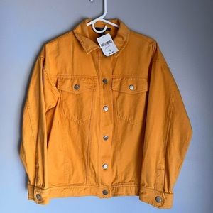 Orange Denim Jacket
